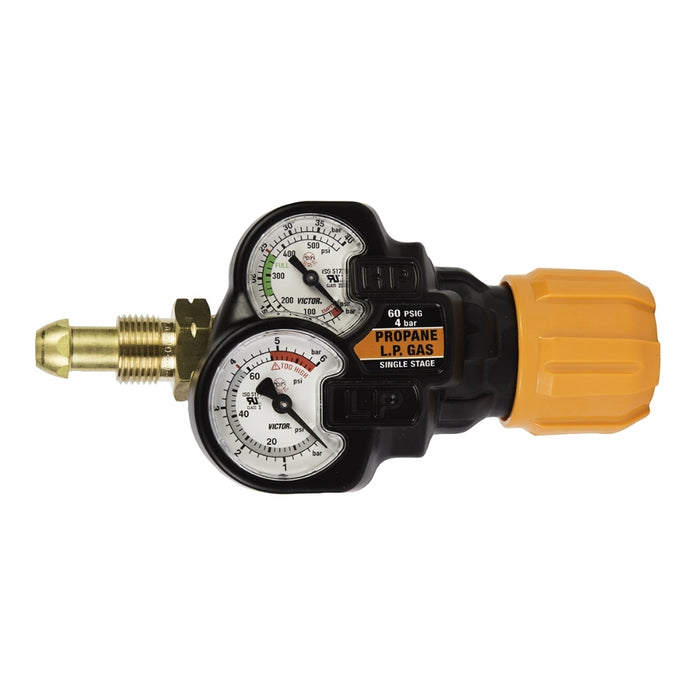 Victor EDGE™ 2.0 ESS32 Medium Duty Regulators - EDGE 2.0 ESS32-60-510LP S/S LP Gas 0781-3631 CGA 510 9/16 in. – 18 LH 0 – 60 PSIG