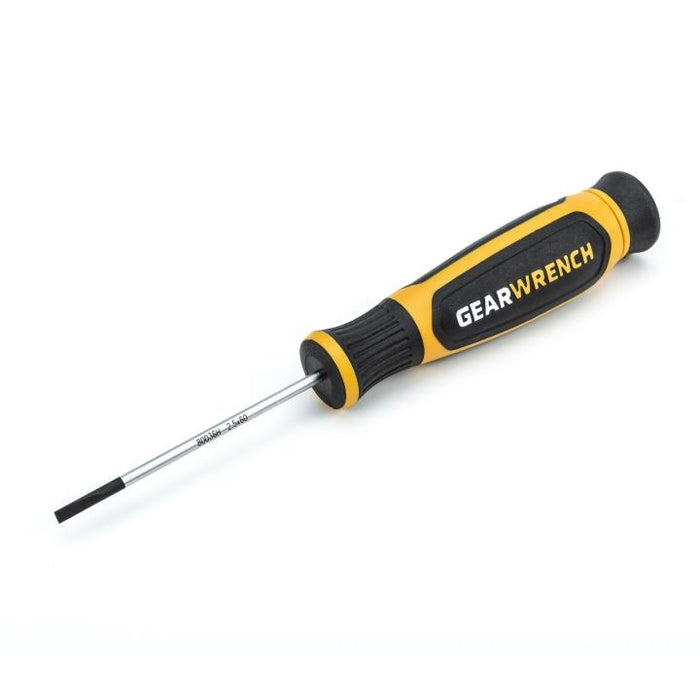 GEARWRENCH - 2.5MM X 60MM MINI SLOTTED DUAL MATERIAL SCREWDRIVER - 80036H