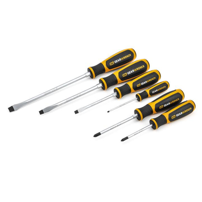 GEARWRENCH - 6 PIECE PHILLIPS®/SLOTTED DUAL MATERIAL SCREWDRIVER SET - 80050H