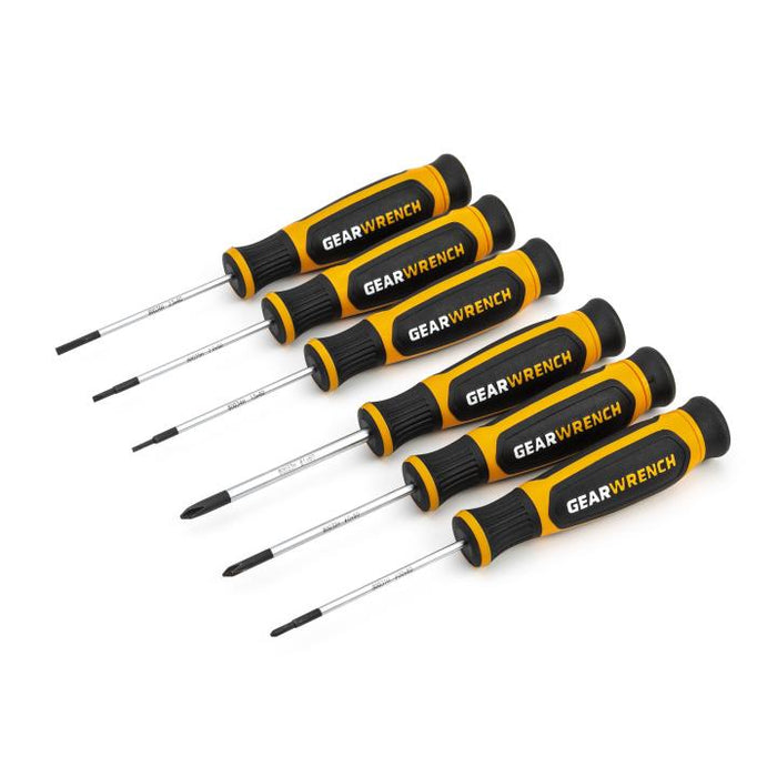GEARWRENCH - 6 PIECE PHILLIPS®/SLOTTED MINI DUAL MATERIAL SCREWDRIVER SET - 80055H