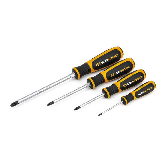 GEARWRENCH - 4 PIECE POZIDRIV® DUAL MATERIAL SCREWDRIVER SET - 80061H
