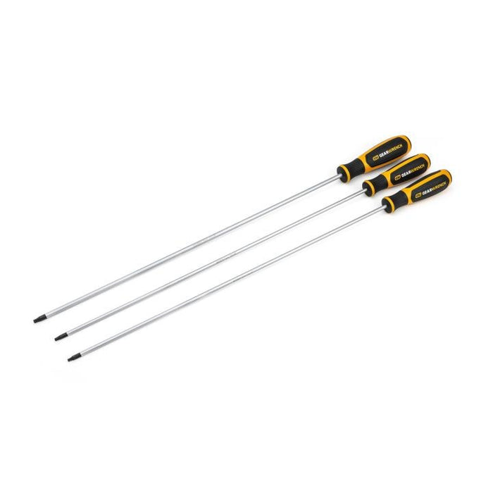 GEARWRENCH - 3 PIECE EXTRA LONG TORX® DUAL MATERIAL SCREWDRIVER SET - 80064H