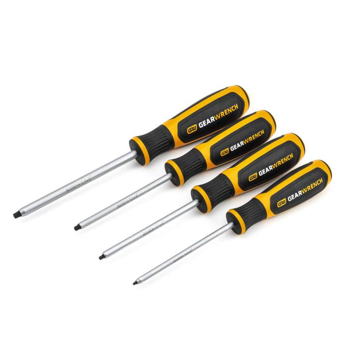 GEARWRENCH - 4 PIECE SQUARE DUAL MATERIAL SCREWDRIVER SET - 80065H