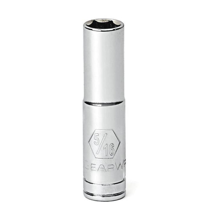GEARWRENCH - 1/4" DRIVE 6 POINT DEEP METRIC SOCKET 4MM - 80138