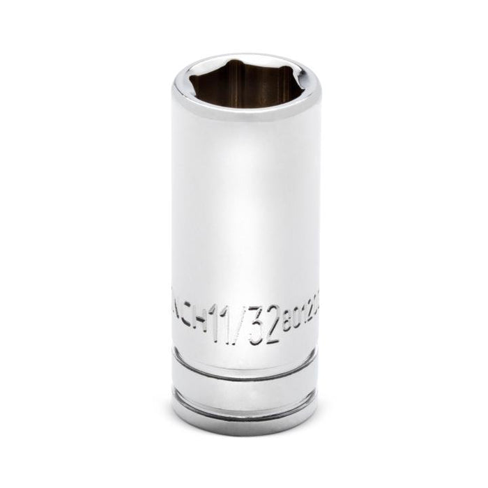 GEARWRENCH - 1/4" DRIVE 6 POINT MID LENGTH SAE SOCKET 11/32" - 80120S-06