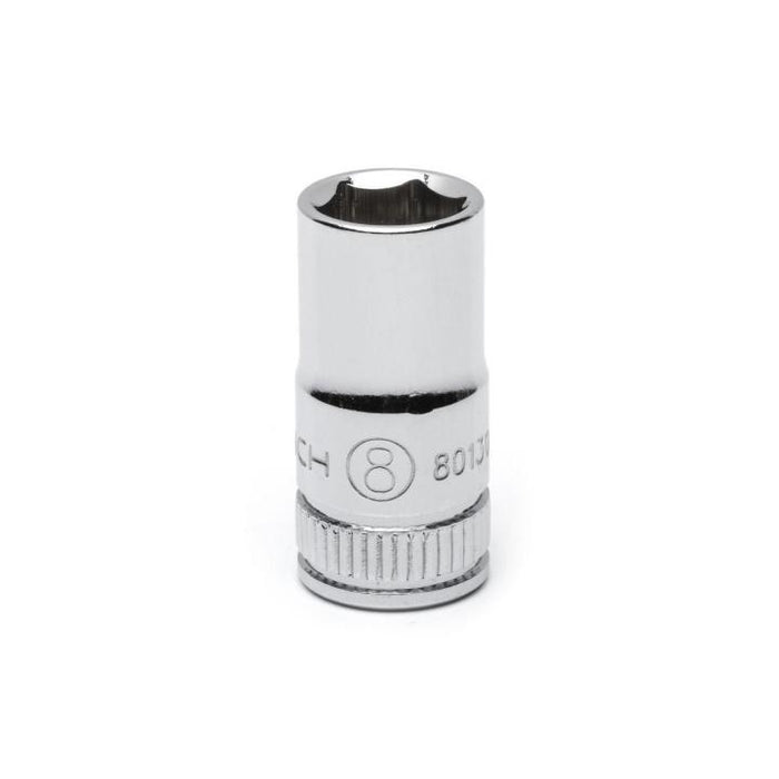 GEARWRENCH - 1/4" DRIVE 6 POINT STANDARD METRIC SOCKET 8MM - 80130
