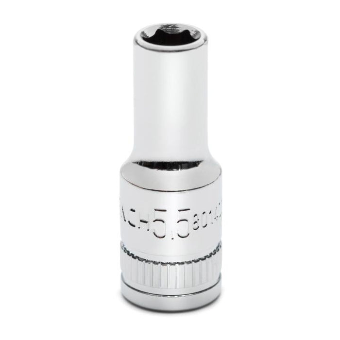 GEARWRENCH - 1/4" DRIVE 6 POINT MID LENGTH METRIC SOCKET 5.5MM - 80140S-06