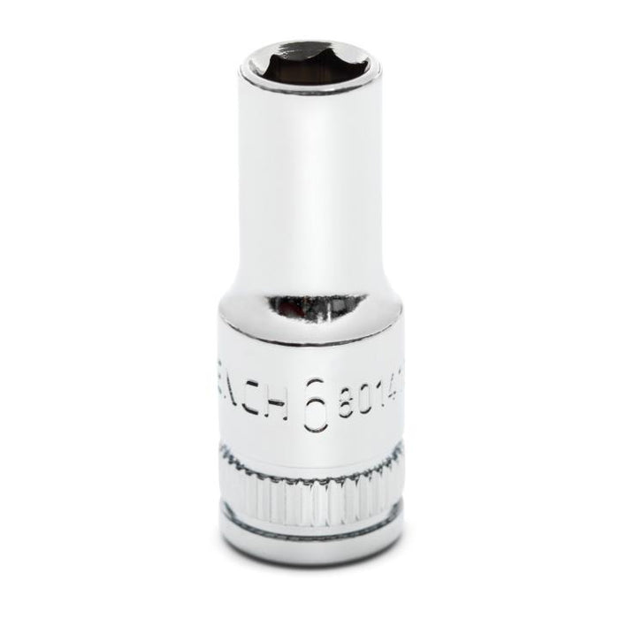 GEARWRENCH - 1/4" DRIVE 6 POINT MID LENGTH METRIC SOCKET 6MM - 80141S-06