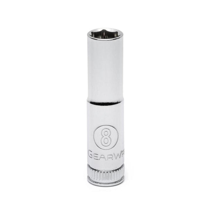 GEARWRENCH - 1/4" DRIVE 6 POINT DEEP METRIC SOCKET 8MM - 80143