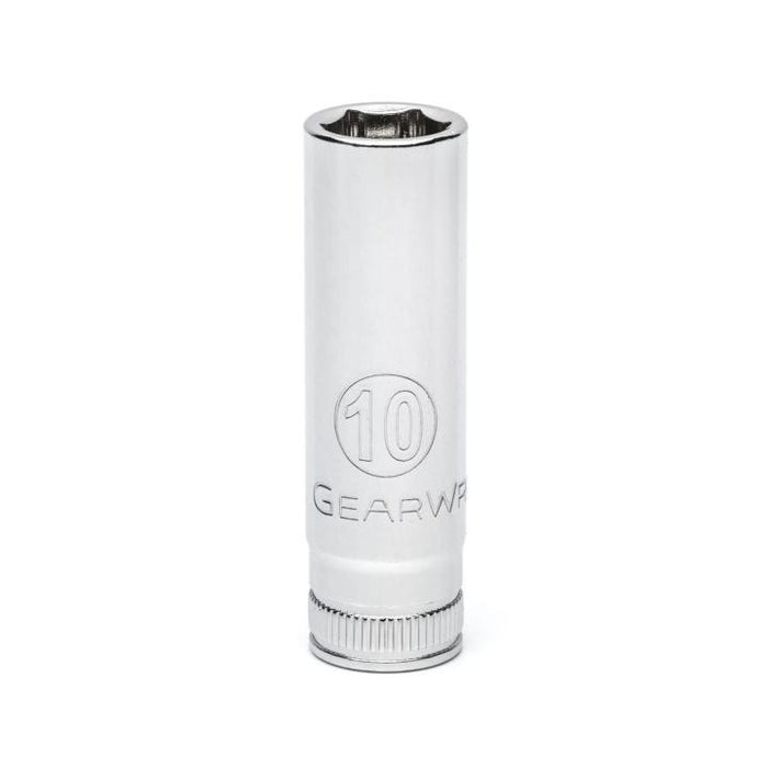 GEARWRENCH - 1/4" DRIVE 6 POINT DEEP METRIC SOCKET 10MM - 80145