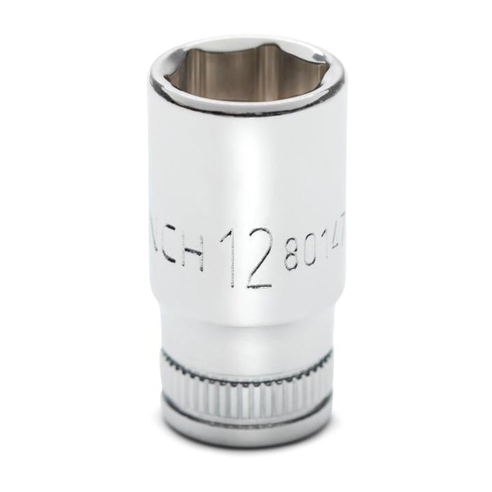 GEARWRENCH - 1/4" DRIVE 6 POINT MID LENGTH METRIC SOCKET 12MM - 80147S-06