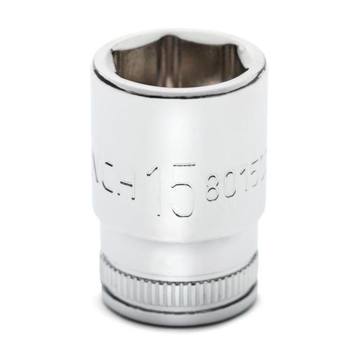 GEARWRENCH - 1/4" DRIVE 6 POINT MID LENGTH METRIC SOCKET 15MM - 80150S-06