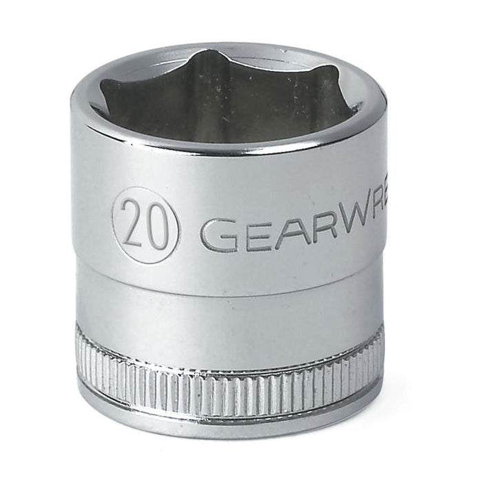GEARWRENCH - 3/8" DRIVE 6 POINT STANDARD METRIC SOCKET 20MM - 80330
