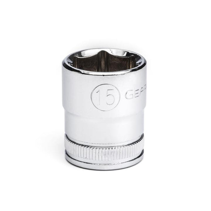 GEARWRENCH - 3/8" DRIVE 6 POINT STANDARD METRIC SOCKET 15MM - 80383
