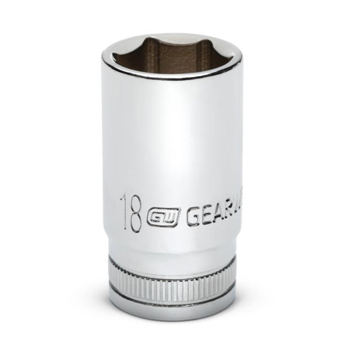 GEARWRENCH - 3/8" DRIVE 6 POINT MID LENGTH METRIC SOCKET 18MM - 80400S-06