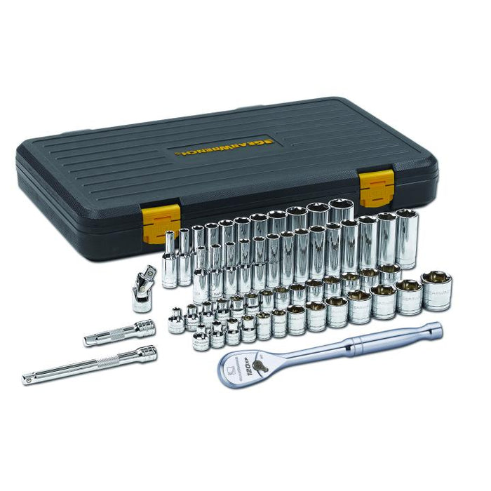 GEARWRENCH - 56 PIECE 3/8" DRIVE 6 POINT 120XP™ STANDARD AND DEEP SAE/METRIC MECHANICS TOOL SET - 80550P
