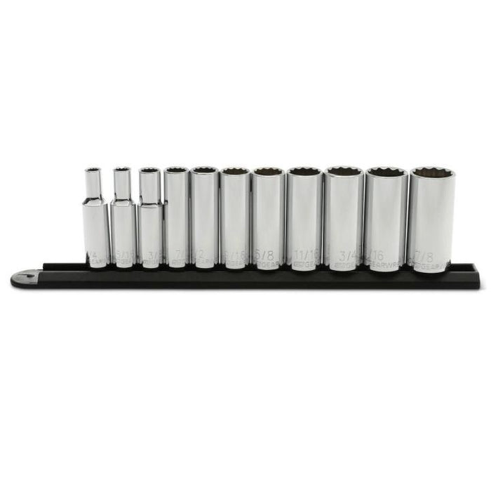 GEARWRENCH - 11 PIECE 3/8" DRIVE 12 POINT DEEP SAE SOCKET SET - 80563