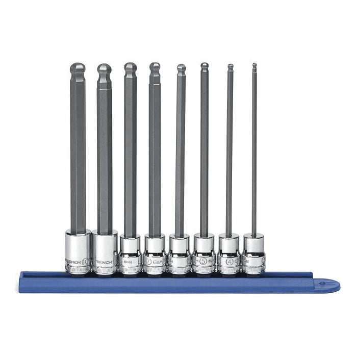 GEARWRENCH - 8 PIECE 3/8" DRIVE LONG BALL END HEX BIT METRIC SOCKET SET - 80573