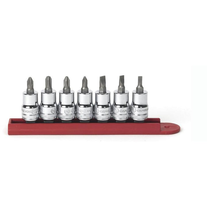 GEARWRENCH - 7 PIECE 3/8" DRIVE SLOTTED/PHILLIPS®/POZIDRIV® BIT SOCKET SET - 80577
