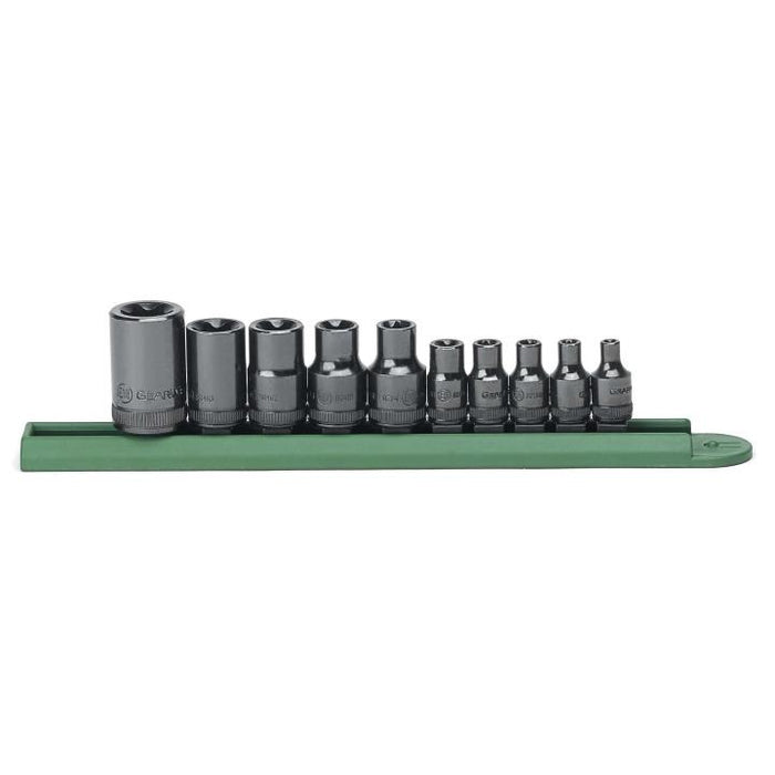 GEARWRENCH - 10 PIECE 1/4", 3/8" & 1/2" DRIVE EXTERNAL TORX® SOCKET SET - 80582