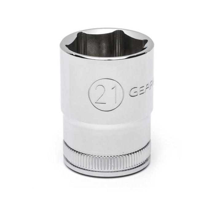 GEARWRENCH - 1/2" DRIVE 6 POINT STANDARD METRIC SOCKET 21MM - 80633