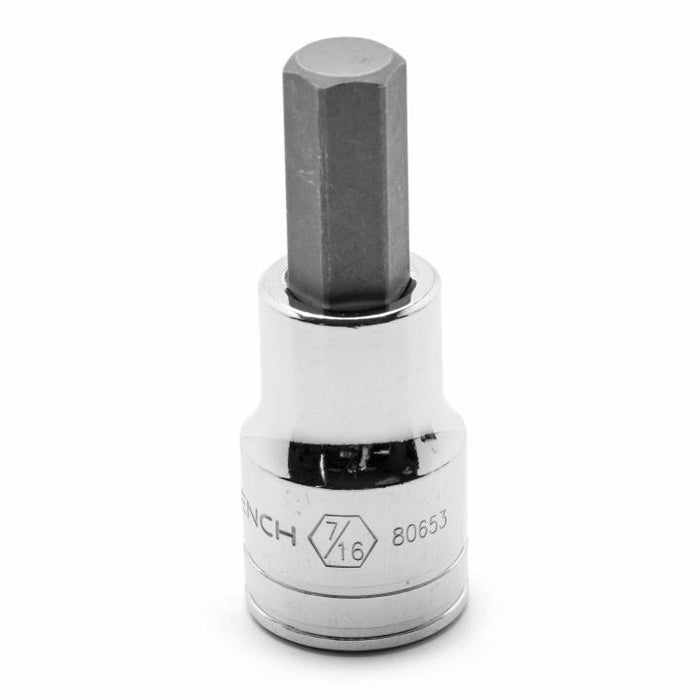 GEARWRENCH - 1/2" DRIVE HEX BIT SAE SOCKET 7/16" - 80653
