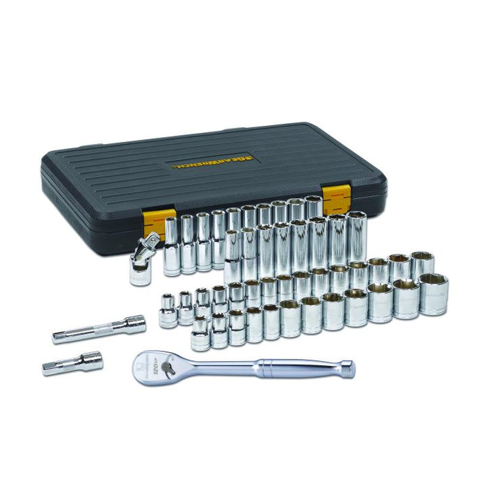 GEARWRENCH - 49 PIECE 1/2" DRIVE 6 POINT 120XP™ STANDARD AND DEEP SAE/METRIC MECHANICS TOOL SET - 80700P