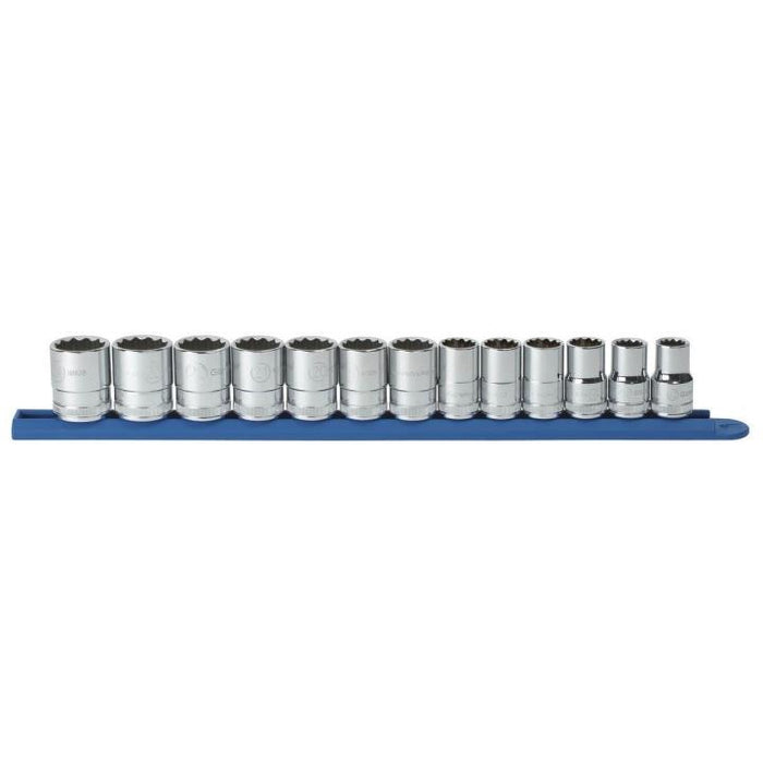 GEARWRENCH - 13 PIECE 1/2" DRIVE 12 POINT STANDARD METRIC SOCKET SET - 80710D
