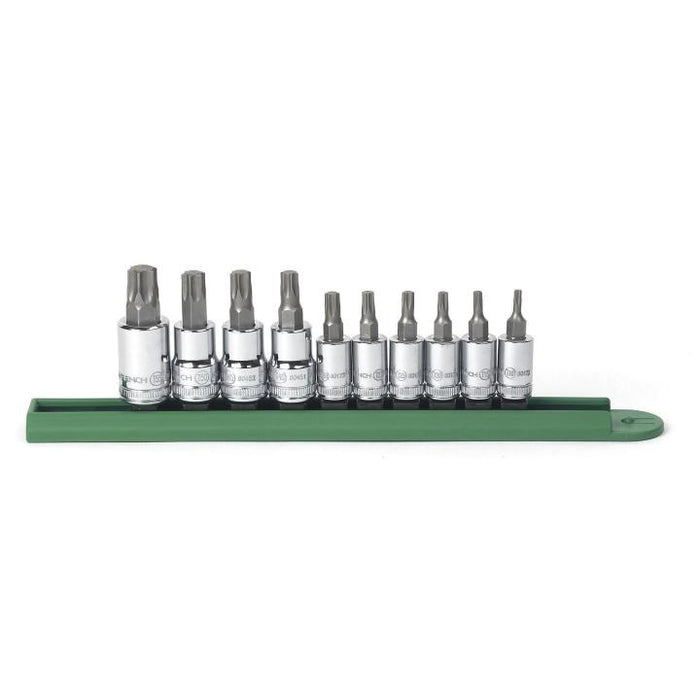 GEARWRENCH - 10 PIECE 1/4" & 3/8" DRIVE TORX® BIT SOCKET SET - 80722