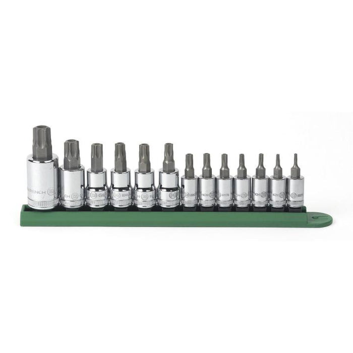GEARWRENCH - 13 PIECE 1/4", 3/8" & 1/2" DRIVE TAMPER PROOF TORX® BIT SOCKET SET - 80725