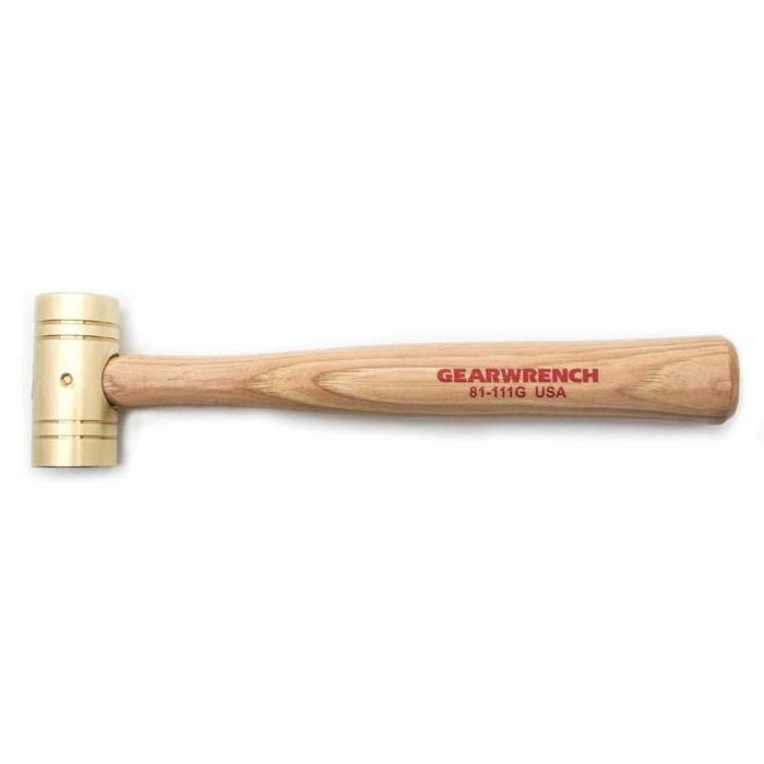 GEARWRENCH - 1 LB. BRASS HAMMER WITH HICKORY HANDLE - 81-111G