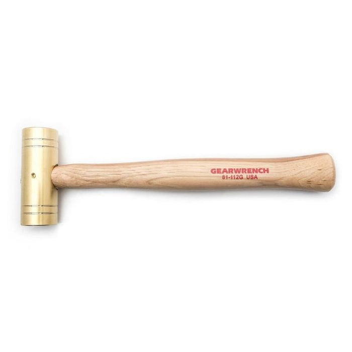 GEARWRENCH - 2 LB. BRASS HAMMER WITH HICKORY HANDLE - 81-112G