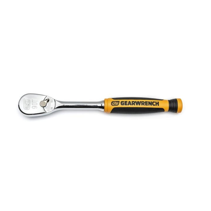 GEARWRENCH - 1/4" DRIVE 90-TOOTH DUAL MATERIAL TEARDROP RATCHET 6" - 81007T
