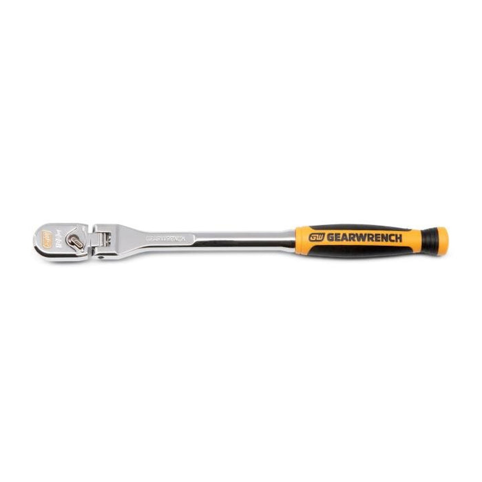 GEARWRENCH - 1/4" DRIVE 120XP™ DUAL MATERIAL HANDLE FLEX HEAD TEARDROP RATCHET 9" - 81009XP