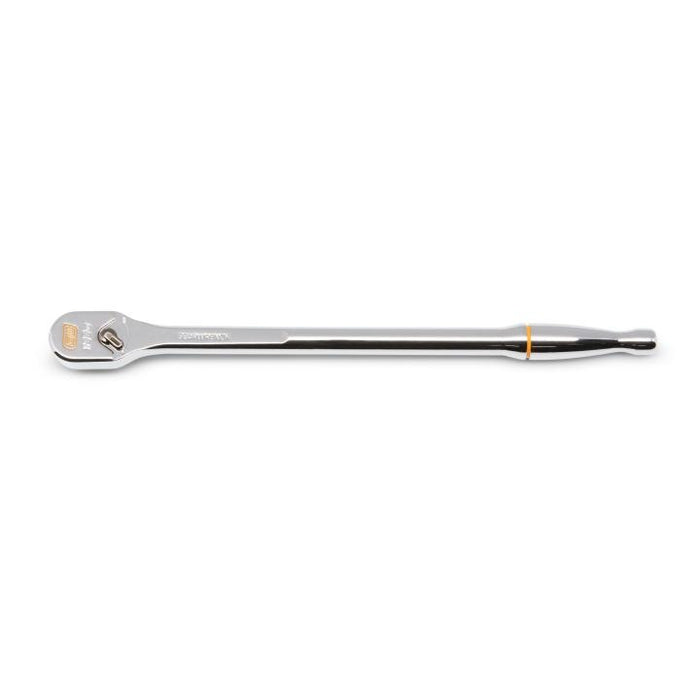 GEARWRENCH - 1/4" DRIVE 120XP™ FULL POLISH CHROME EXTRA LONG HANDLE TEARDROP RATCHET 9" - 81034XP