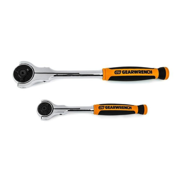 GEARWRENCH - 2 PIECE 1/4" & 3/8" DRIVE 72-TOOTH DUAL MATERIAL ROTO RATCHET SET - 81223