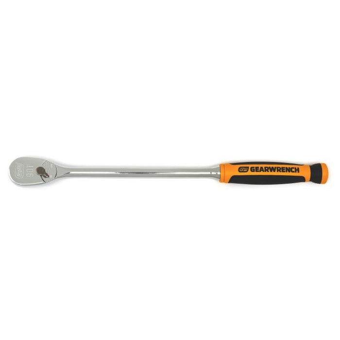 GEARWRENCH - 3/8" DRIVE 90-TOOTH LONG HANDLE DUAL MATERIAL TEARDROP RATCHET 13" - 81265T