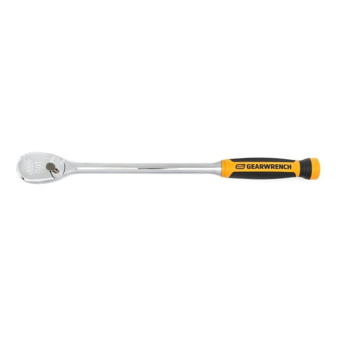 GEARWRENCH - 1/2" DRIVE 90-TOOTH LONG HANDLE DUAL MATERIAL TEARDROP RATCHET 16-1/2" - 81361T