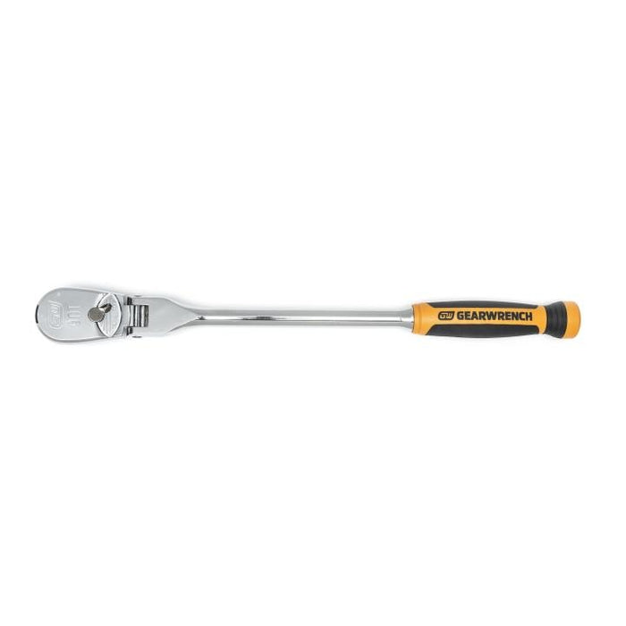 GEARWRENCH - 1/2" DRIVE 90-TOOTH DUAL MATERIAL FLEX HEAD TEARDROP RATCHET 17" - 81370T
