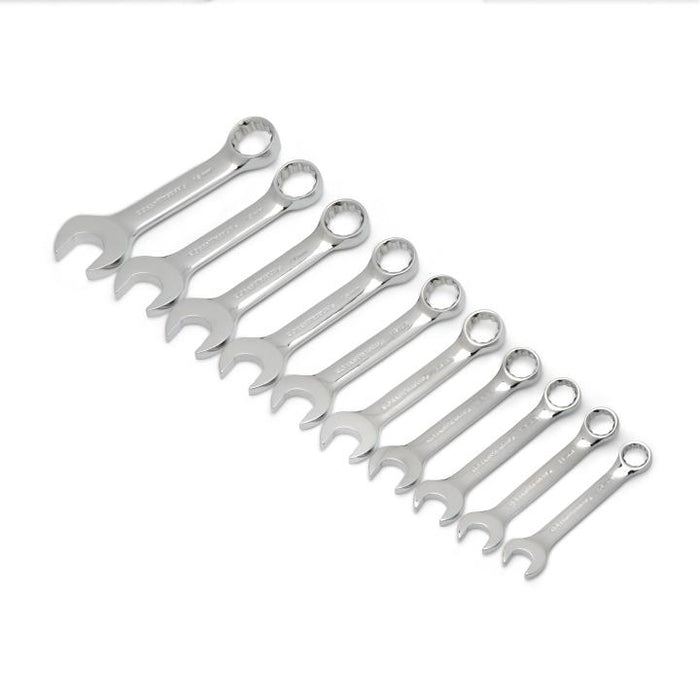 GEARWRENCH - 10 PIECE 12 POINT STUBBY COMBINATION METRIC WRENCH SET - 81904