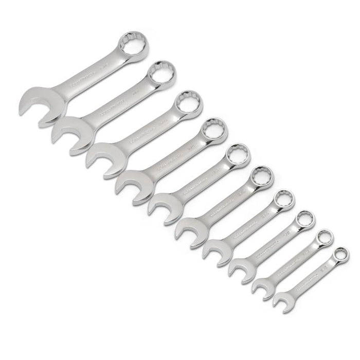 GEARWRENCH - 10 PIECE 12 POINT STUBBY COMBINATION SAE WRENCH SET - 81905