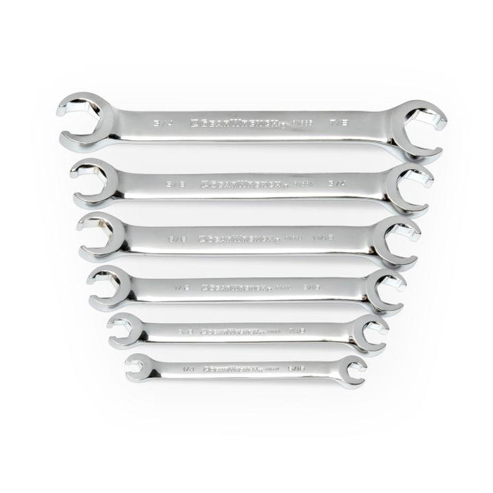 GEARWRENCH - 6 PIECE FLARE NUT SAE WRENCH SET - 81907