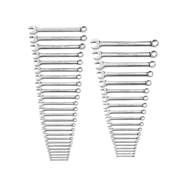 GEARWRENCH - 44 PIECE 12 POINT LONG PATTERN COMBINATION SAE/METRIC WRENCH SET - 81919