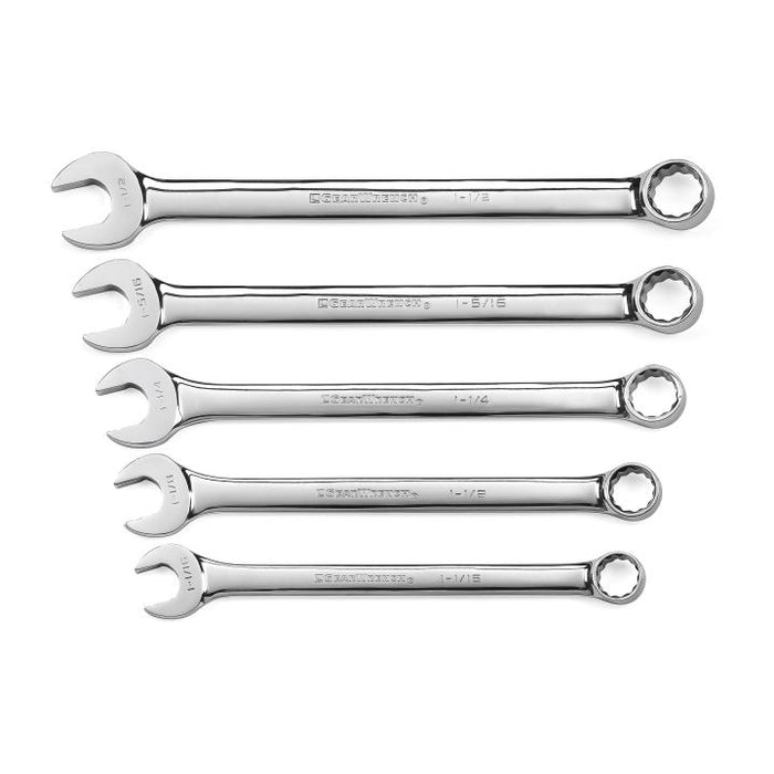 GEARWRENCH - 5 PIECE 12 POINT SAE LONG PATTERN COMBINATION WRENCH SET - 81921