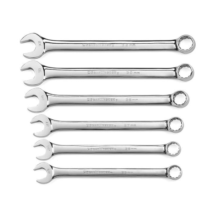 GEARWRENCH - 6 PIECE METRIC 12 POINT LONG PATTERN COMBINATION WRENCH SET - 81922