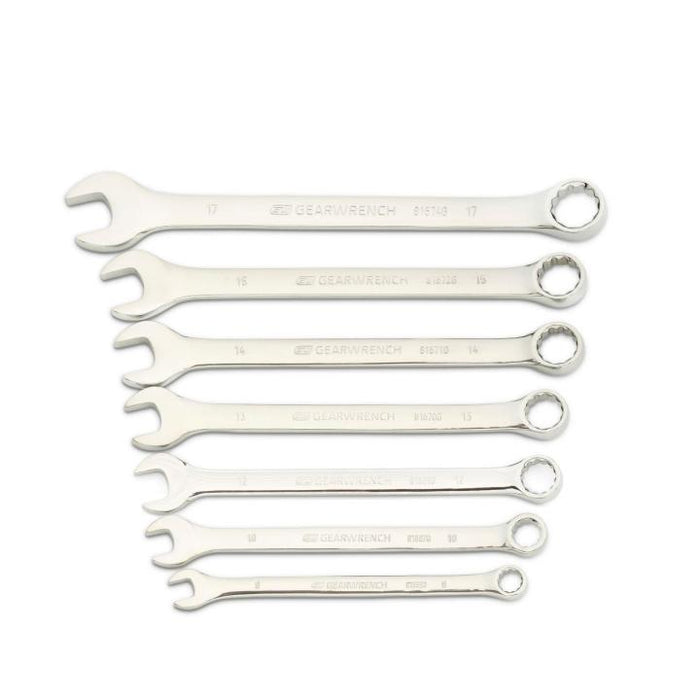 GEARWRENCH - 9 PIECE 12 POINT LONG PATTERN COMBINATION METRIC WRENCH SET WITH TOOL ROLL - 81932
