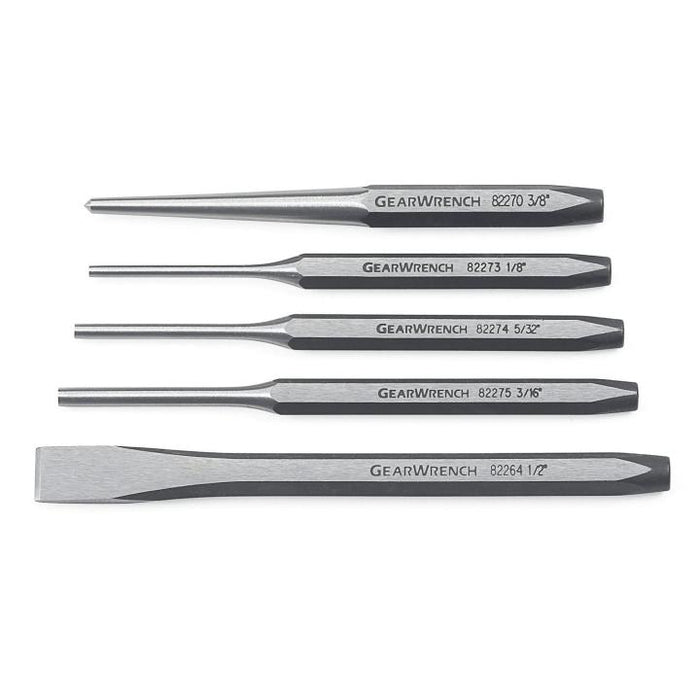 GEARWRENCH - 5 PIECE PUNCH AND CHISEL SET - 82304