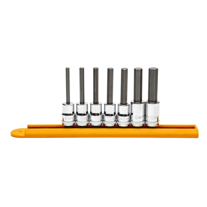 GEARWRENCH - 7 PIECE 3/8" DRIVE MID LENGTH HEX BIT METRIC SOCKET SET - 82546