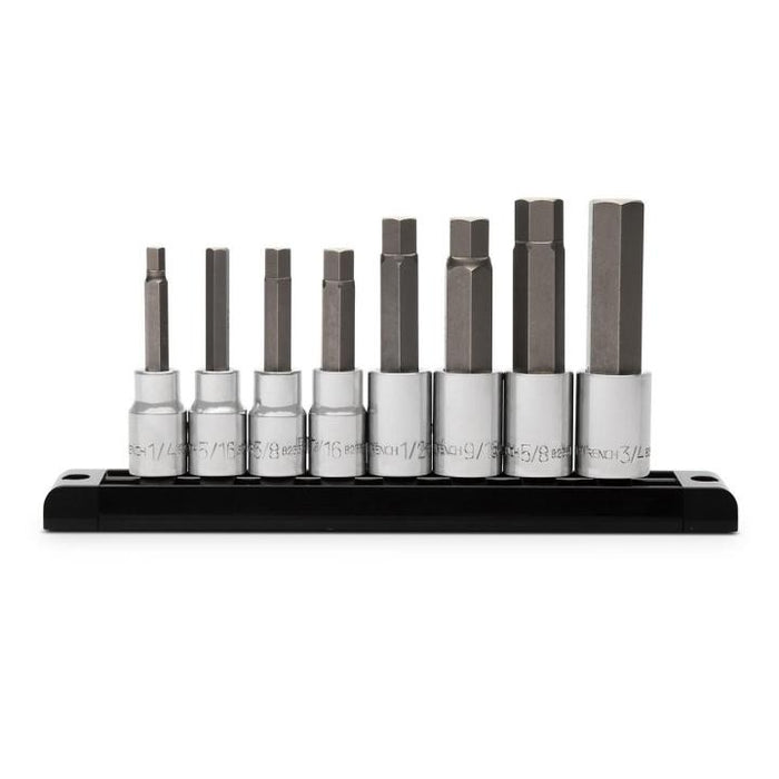 GEARWRENCH - 8 PIECE 1/2" DRIVE SAE MID LENGTH HEX BIT SOCKET SET - 82585