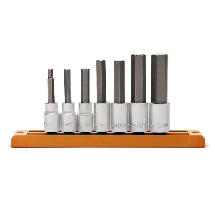 GEARWRENCH - 7 PIECE 1/2" DRIVE METRIC MID LENGTH HEX BIT SOCKET SET - 82586